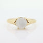 10k Victorian MOONSTONE cabochon Claw set ring. Antique sphere Moonstone ring ring. st(40)