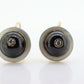 Antique Garnet Diamond Earrings. 10k Gold Victorian Etruscan Garnet Cabochon with Diamond center burst. MOP halo. st(59)