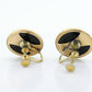 Antique Victorian Onyx and Pearl Seed Earrings. Victorian 1800s Mourning Onyx Non Pierced Screw Back Earrings. st(50)