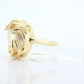 14k Large Mabe and Diamond Ring. Mabe Pearl Solitaire ring. Mabe Large Pearl statement ring st(106)