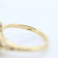 14k Sapphire Diamond Flower Ring.  14k Yellow Gold Sapphire daisy band. Cluster Flower ring. st(69)