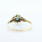 10k Blue Sapphire and Diamond Halo ring. 10k Oval Sapphire Diamond Halo ring. st(89)
