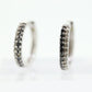 10k Diamond Hinged Hoop Earrings. Black Diamond JWBR HOOP Earrings. st(81)