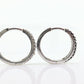 10k Diamond Hinged Hoop Earrings. Black Diamond JWBR HOOP Earrings. st(81)