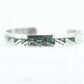 Navajo Sterling Silver Turquoise Bracelet. 925 Silver Native American Zuni Turquoise cuff bangle bracelet. st(14)