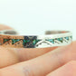 Navajo Sterling Silver Turquoise Bracelet. 925 Silver Native American Zuni Turquoise cuff bangle bracelet. st(14)