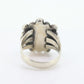 Zuni Navajo Sterling Silver ring. Turquoise Cluster Bezel set Ring.  St(10)
