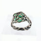 Zuni Navajo Sterling Silver ring. Amazonite wrap wire Ring.  St(10)