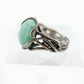 Zuni Navajo Sterling Silver ring. Amazonite wrap wire Ring.  St(10)
