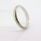 JR Wood and Sons 18K Band. 18k White Gold Embossed Flower Blossom Antique 1920s engraved 18K ring.