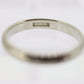 JR Wood and Sons 18K Band. 18k White Gold Embossed Flower Blossom Antique 1920s engraved 18K ring.