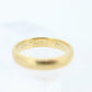 JR Wood 18k Yellow Gold band. Antique Early 1900s 18k Yellow Gold Jr Wood (Art Carved) Wedding Band.