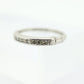 Antique Platinum Diamond eternity channel band. Art Deco 1930s diamond eternity infinity band.