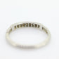 Antique Platinum Diamond eternity channel band. Art Deco 1930s diamond eternity infinity band.