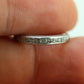 Antique Platinum Diamond eternity channel band. Art Deco 1930s diamond eternity infinity band.