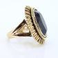 Art Deco Amethyst Ring.  14k Gold and a HUGE 16 ct Amethyst Ring. Size 6.5 Womens. February Amethyst. Art Deco Cocktail Ring.