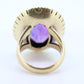 Art Deco Amethyst Ring.  14k Gold and a HUGE 16 ct Amethyst Ring. Size 6.5 Womens. February Amethyst. Art Deco Cocktail Ring.