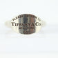 Tiffany & Co Ring. Please Return to Tiffany Sterling Silver 925 Ring. TAG Signet ring New York st(40/25)