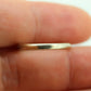 Vintage 14K White Gold Wedding Band 2mm. Sz 6.75 Promise band, engagement, gold ring, stackable ring, minimalist