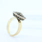 18k  Edwardian Diamond Daisy Cluster Ring. 18k Yellow Gold with old cut diamond arrangement
