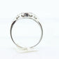 14k Aquamarine Diamond ring. Tension set Aquamarine solitaire ring. 14k white gold. Aquamarine diamond ring. st(71/11)
