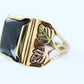 Black Hills Gold Ring. Heavy 10k Hematite Black Hills Gold Mens Statement Ring. sz 10.25 stock(99/11)