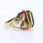 Black Hills Gold Ring. Heavy 10k Hematite Black Hills Gold Mens Statement Ring. sz 10.25 stock(99/11)
