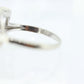 14k Diamond Ring.  Leaf Setting Diamond with accents. Diamond Bow Love Knot ring. Swirl diamond st(100/11)