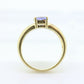 Three Tanzanite cluster ring. 14k Triple Tanzanite  oval wide ring. Tanzanite Purple Tanzanite ring Tanzanite triple st(86/50)