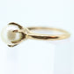 Victorian Pearl Claw Set ring. 10k Yellow Gold victorian solitaire ring. st(60/55)