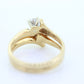 14k Bypass Diamond  Ring set. Wedding set. Engagement set. Bridal ring set. Diamond ring kit. st(250/11)