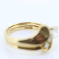14k Bypass Diamond  Ring set. Wedding set. Engagement set. Bridal ring set. Diamond ring kit. st(250/11)
