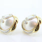 14k Large MABE Pearl Stud earrings st(71/50)