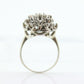 14k Diamond SunBurst STARBURST Round Flower Ring. Round Cluster Diamond cluster cocktail ring. st(222)