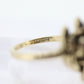 Flower Ruby Set Cocktail ring. Rose Ring 14k Gold with shadows. Flower Ring. (199)