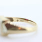 10k Large Ruby and Diamond ring. Mens or Womens Heavy Ruby signet ring. sz 11.