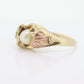 Black Hills Gold Ring with a Pearl. 10k Multi-Tone Black Hills Gold Pearl Ring. st(84)