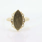 Signet Midi Ring. 10k Yellow gold. Engraved letter D. Initial D Ring. Engravable Signet ring. MONOGRAMMED D st(63/25)