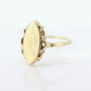 Signet Midi Ring. 10k Yellow gold. Engraved letter D. Initial D Ring. Engravable Signet ring. MONOGRAMMED D st(63/25)