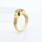 10k Heart Ring. 10k Textured heart promise ring. 10k Rose and Yellow Gold. Cute Heart Ring. Bezel set. st(101/20)