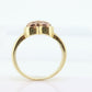 10k Heart Ring. 10k Textured heart promise ring. 10k Rose and Yellow Gold. Cute Heart Ring. Bezel set. st(101/20)