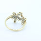 10k Flower Blossom Diamond Set Cocktail ring. Daisy Ring 10k Gold. Flower Ring. Daisy ring. st(51/74)