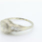 Antique Art Deco Diamond Solitaire Ring. 18k White Gold square set diamond  illusion set. st(105)
