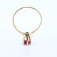 Otsby Barton Ruby Ring. 14k Yellow Gold Claw Design. OB from Art Deco 1920 Era. Ruby Claw ring. st50