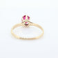 Otsby Barton Ruby Ring. 14k Yellow Gold Claw Design. OB from Art Deco 1920 Era. Ruby Claw ring. st50
