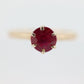 Otsby Barton Ruby Ring. 14k Yellow Gold Claw Design. OB from Art Deco 1920 Era. Ruby Claw ring. st50