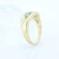 14k Diamond Pave Encrusted Band. Women or Men Diamond Dome Bombe Cluster band st140