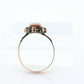 Victorian Cameo carved shell 10k signet ring. Antique 10k Rose gold Signet ring (st57)