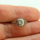18k Art Deco Diamond ring. 18k White Gold Filigree Ring.st150
