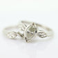 14k Marquise Diamond (0.48ctw) Wedding set. 14k white gold Bridal Set with a diamond. st403